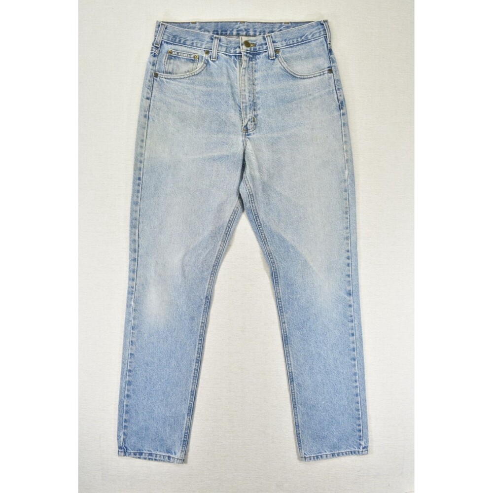 Carhartt B18STW Traditional Fit Straight Leg Light Wash Denim Jeans 34x34